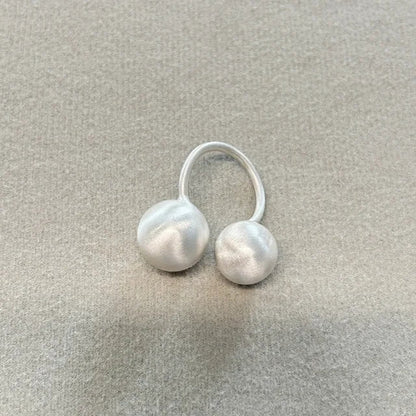 Chunky Matte Metal Statement Ring