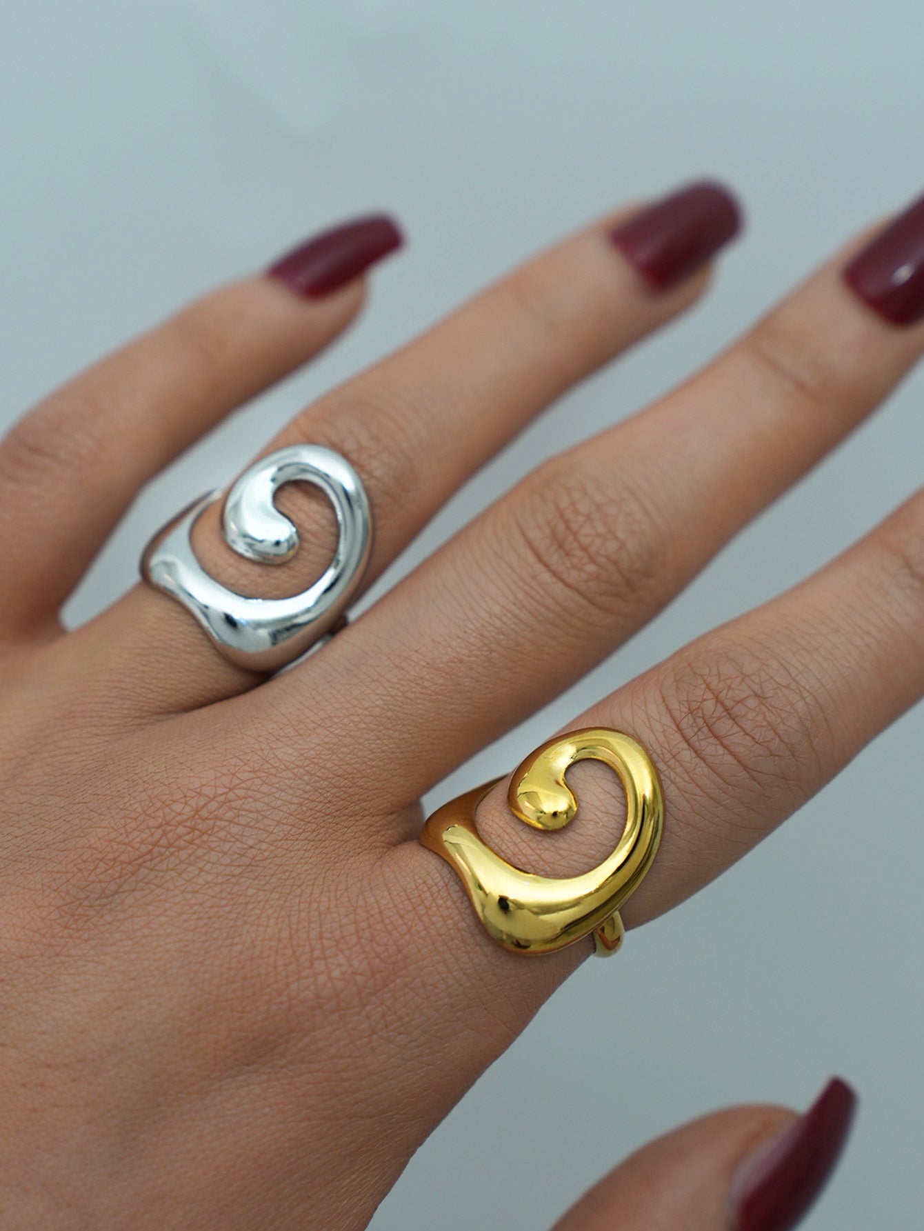 Minimalist 18K Gold Plated Opening Ring