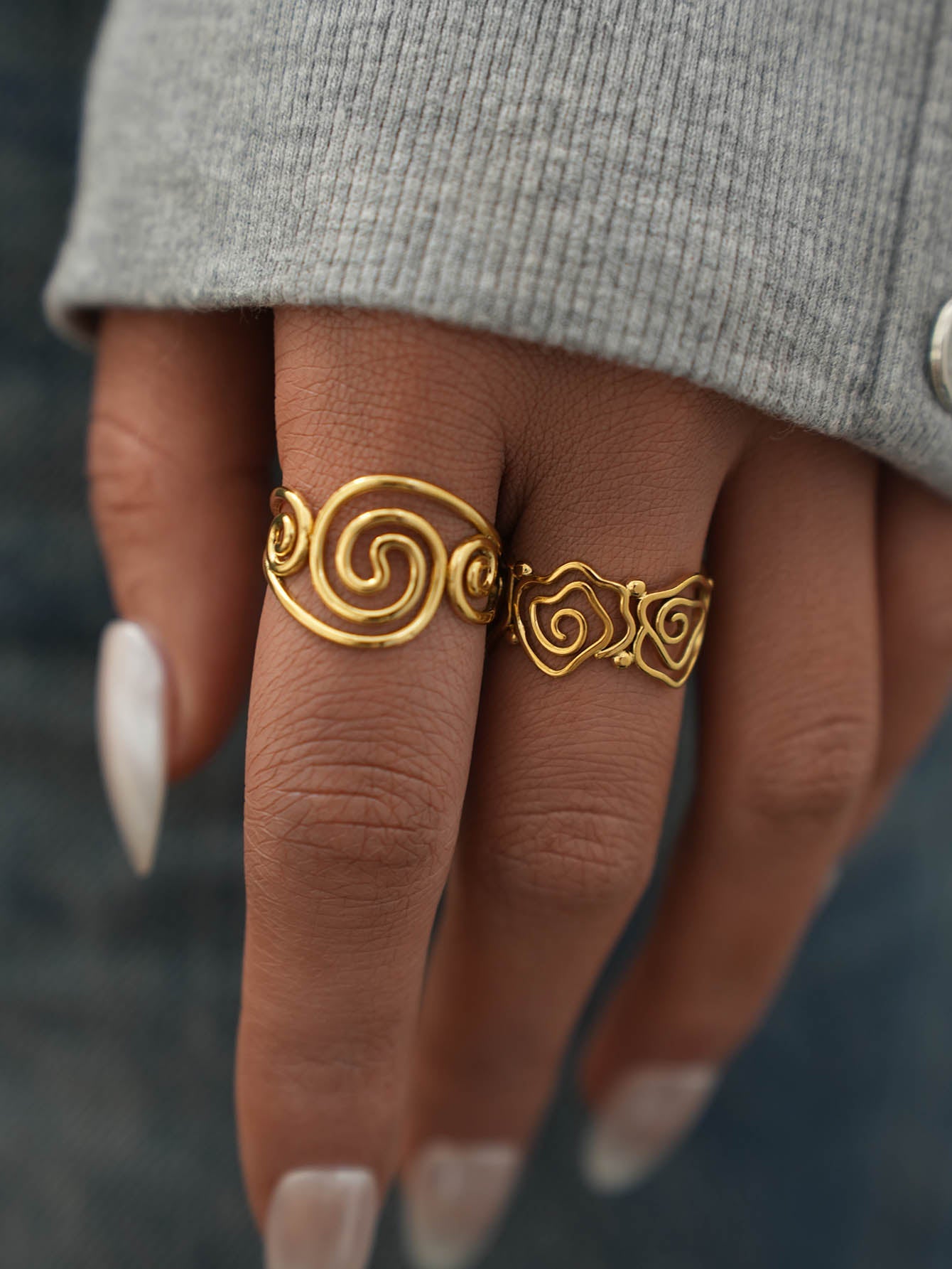 Spiral Adjustable Open Ring