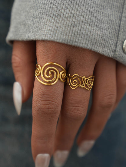 Spiral Adjustable Open Ring