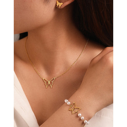 3pc Butterfly Jewelry Set