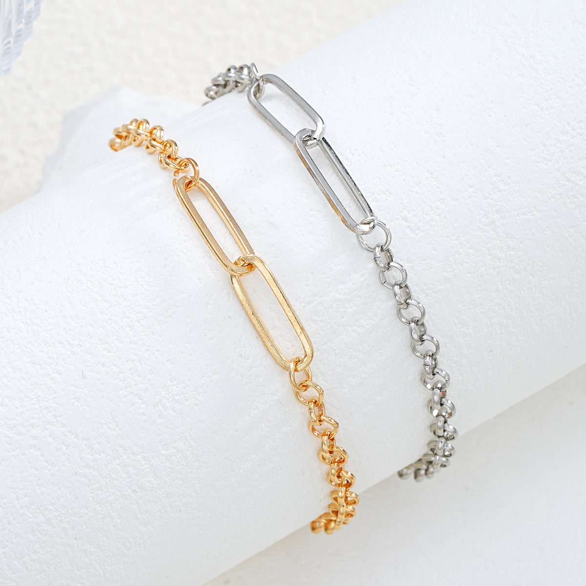 2pc Stainless Steel Couple Bracelet Set