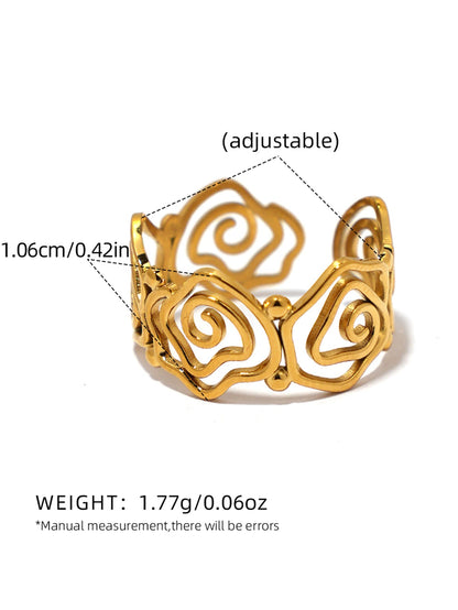 Spiral Adjustable Open Ring