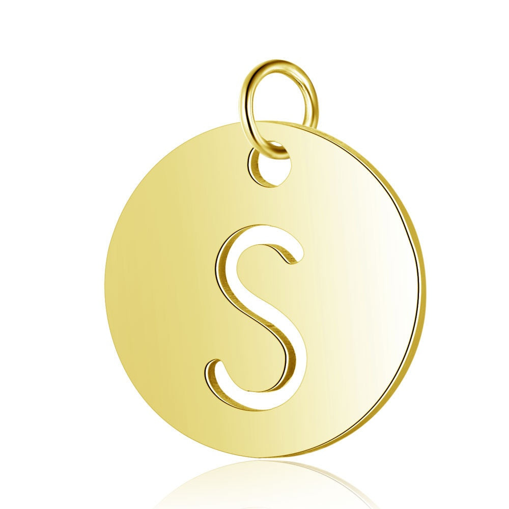 Gold Knot Initial Letter Bracelet