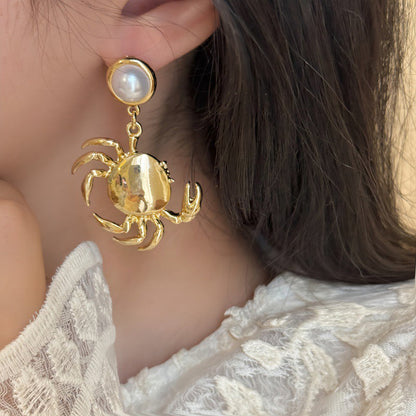 Mismatched Sea-Inspired Drop Earrings