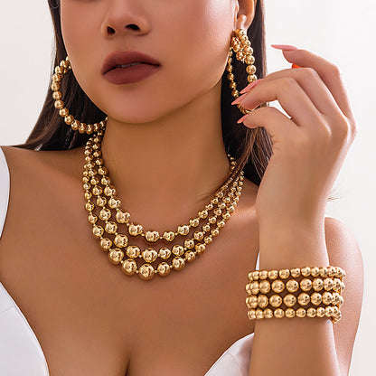 Chunky Big Ball Jewelry Set