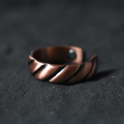 Vintage Wave Copper Ring