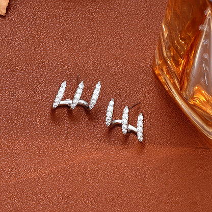 Claw-Set Sparkle Ear Trio