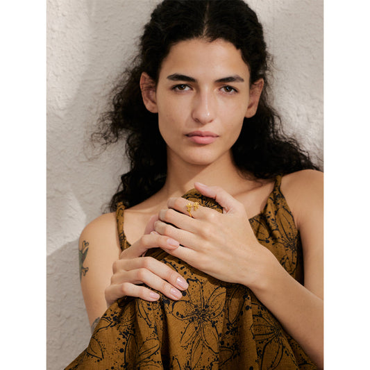 Autumn Leaf Adjustable Ring