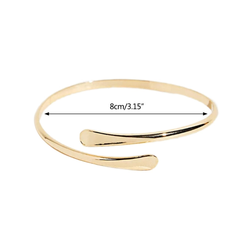 Minimalist Gold Arm Cuff Bracelet