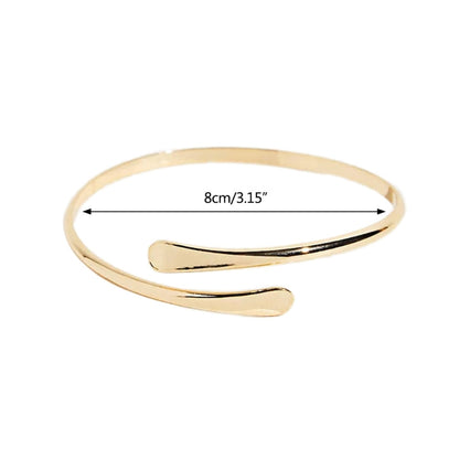 Minimalist Gold Arm Cuff Bracelet