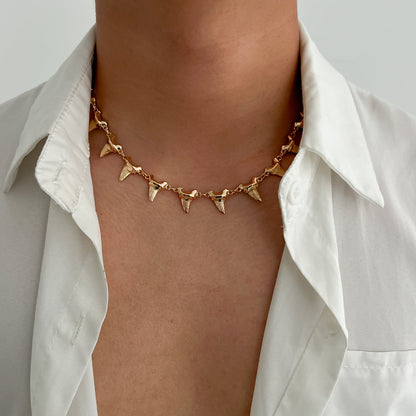 Rivet Spike Punk Choker Necklace