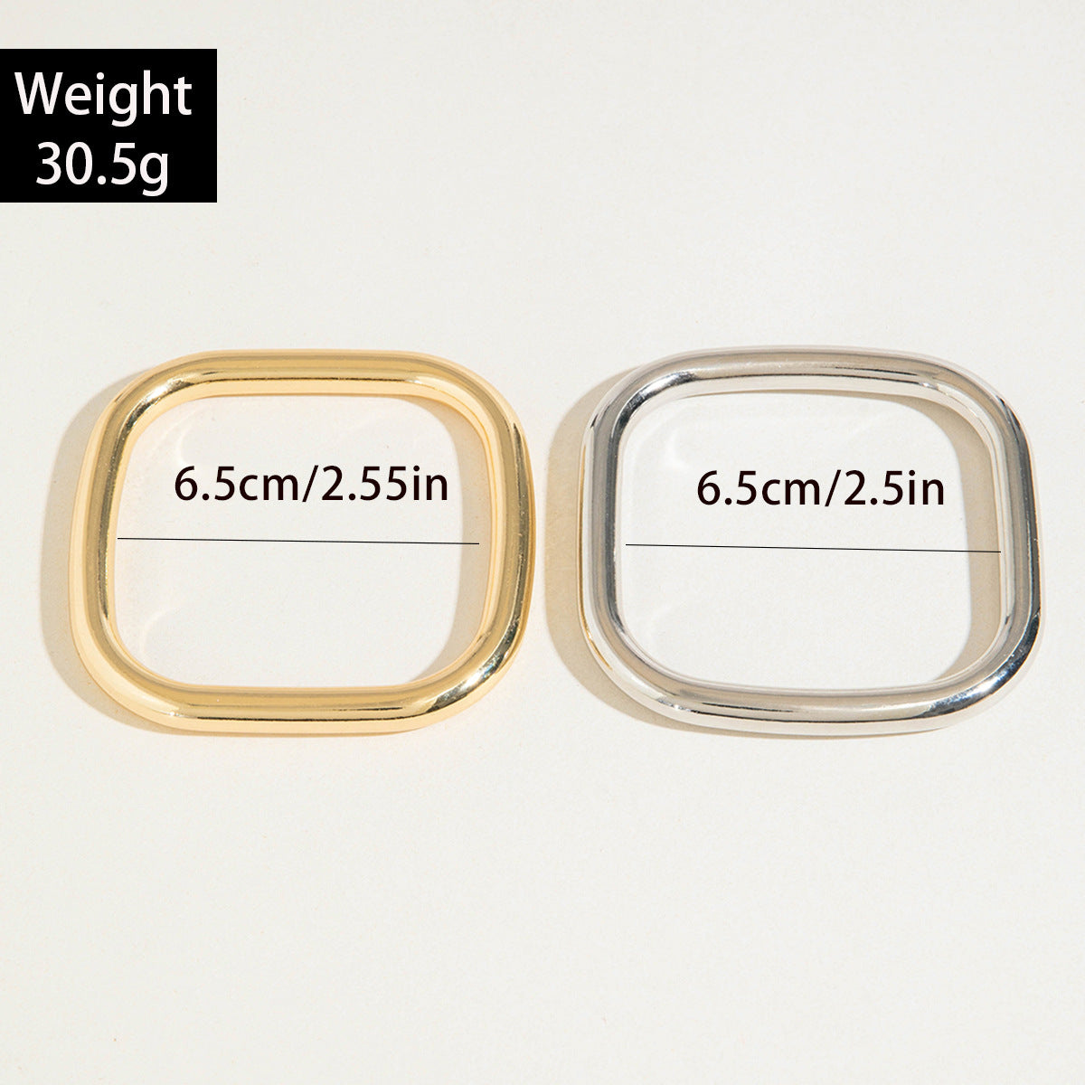 Gold & Silver Geometric Cuff Bracelet Set