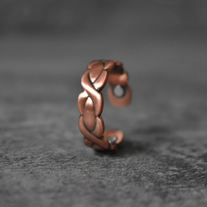 Intertwined Magnetic Copper Ring