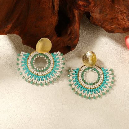Beaded Statement Earrings