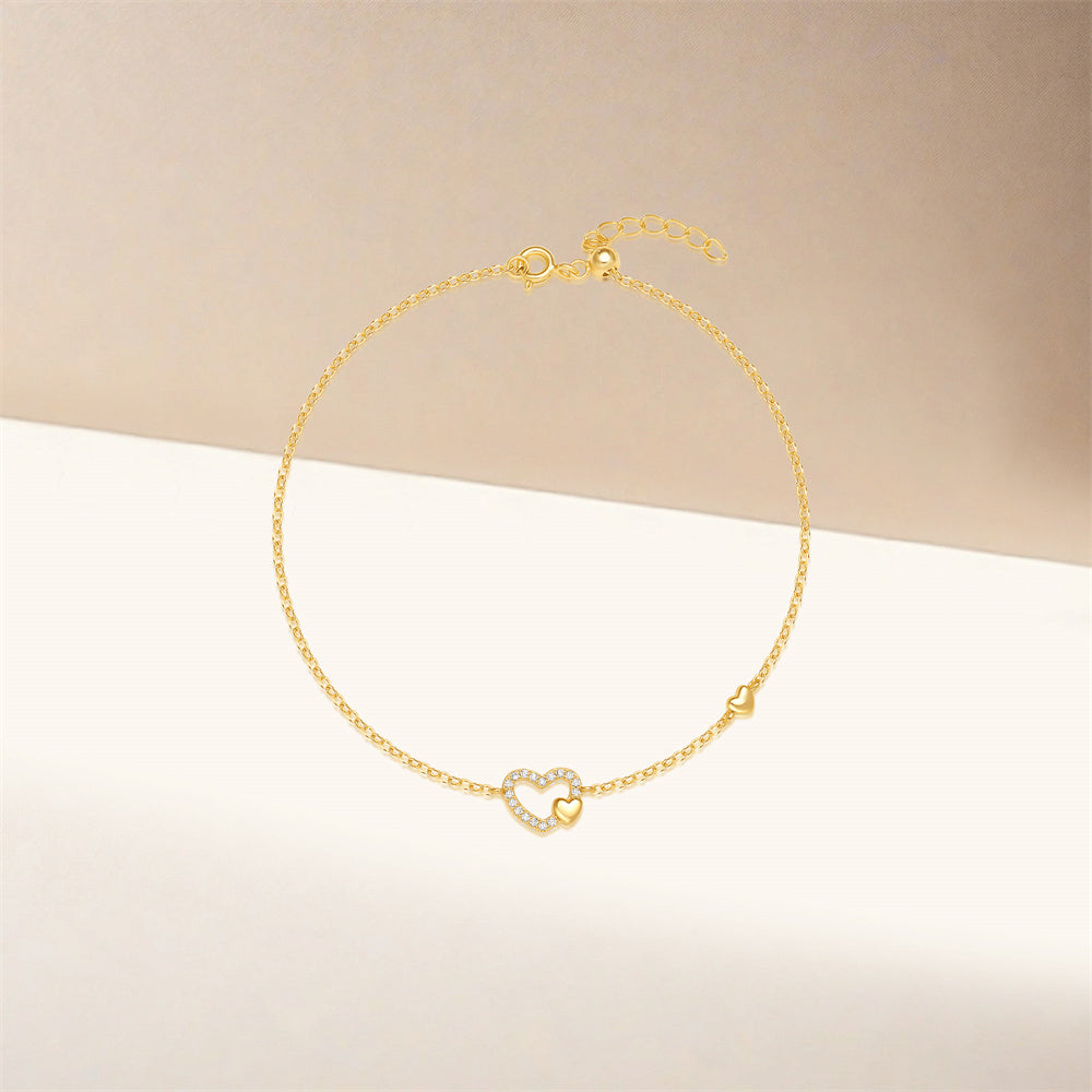925 Gold Crystal Bracelet