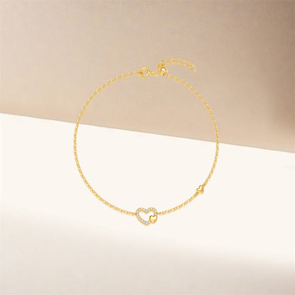 925 Gold Crystal Bracelet