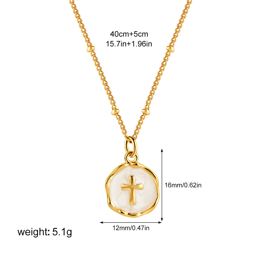 Natural Stone Geometric Pendant Choker