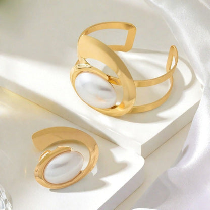 2pc Pearl Accent Statement Set