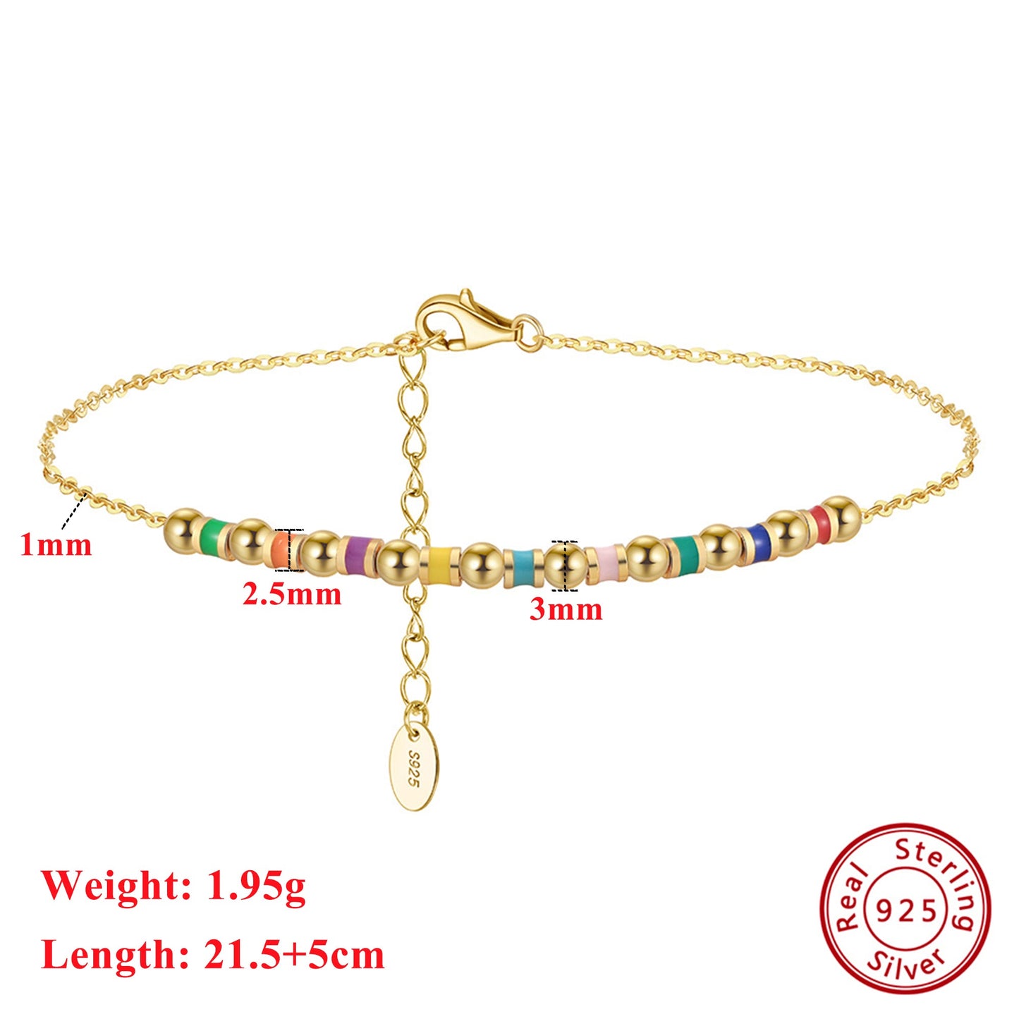 Seabright Harmony Beaded Anklet