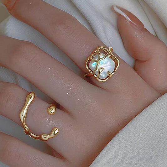 2pc Geometric Ring Set