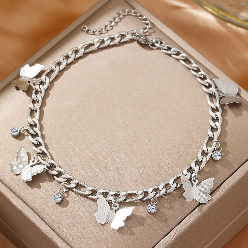Butterfly Charm Chain Anklet