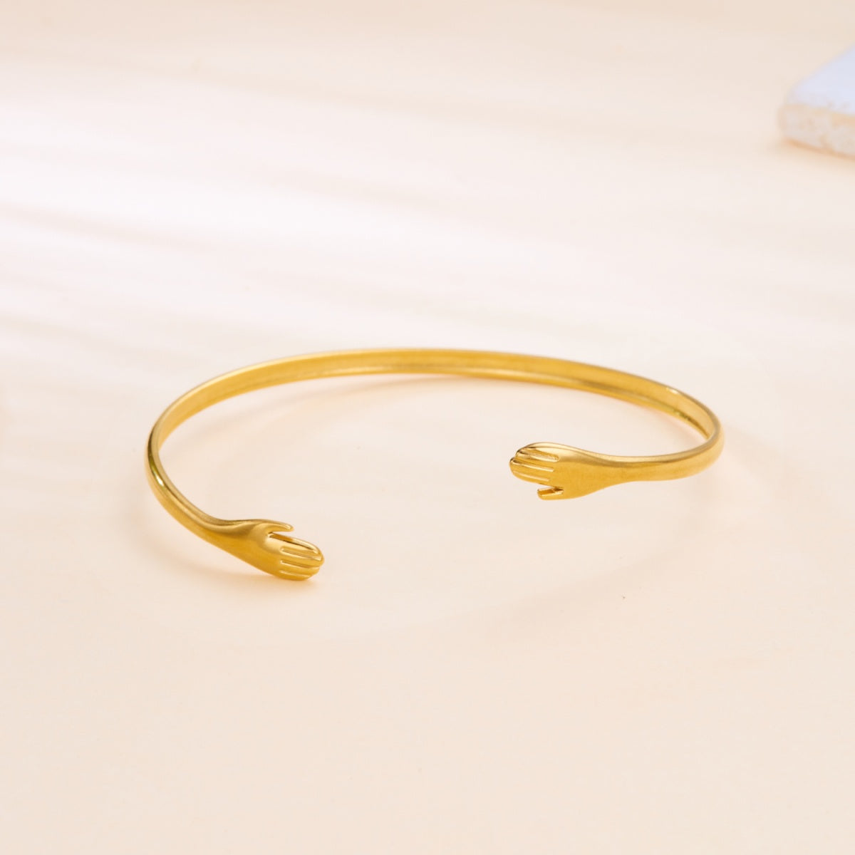 Gold Hug Open Cuff Bracelet
