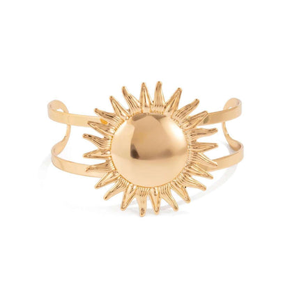 Gold Sun Cuff Bracelet