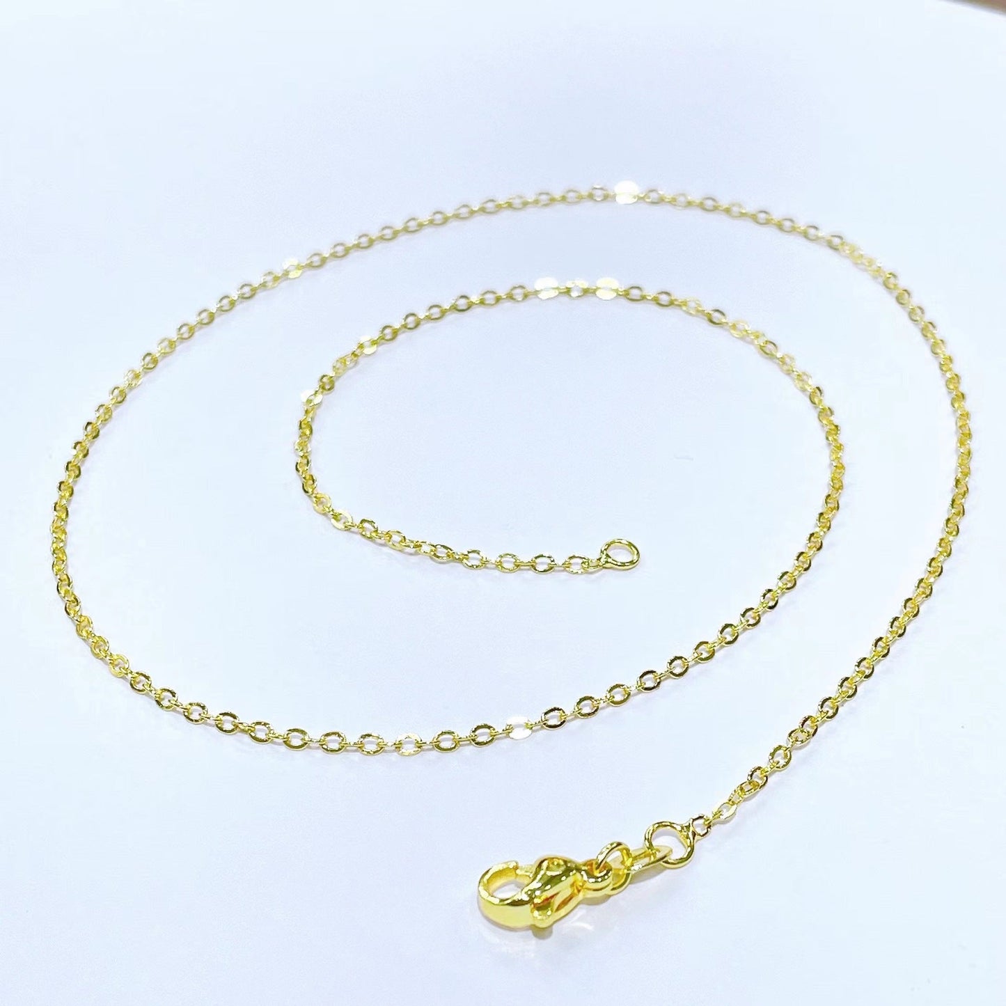 Gold Enamel Heart Pendant Necklace