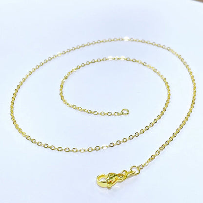 Gold Enamel Heart Pendant Necklace