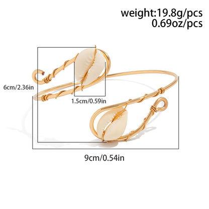 Cowrie Shell Double Arm Cuff