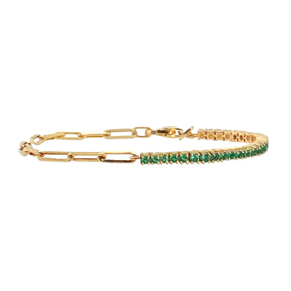 Luxury Gold Cubic Zirconia Tennis Bracelet