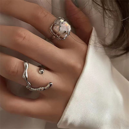2pc Geometric Ring Set