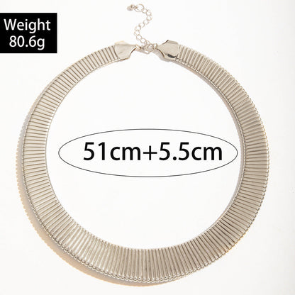 Punk Round Chain Choker Necklace