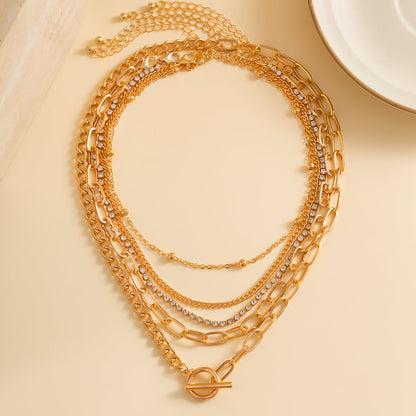 5pc Layered Chain Necklace Set
