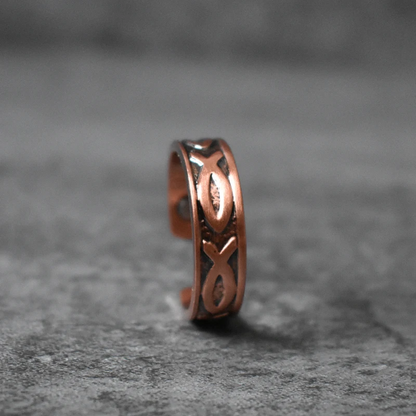 Adjustable Fish Copper Ring