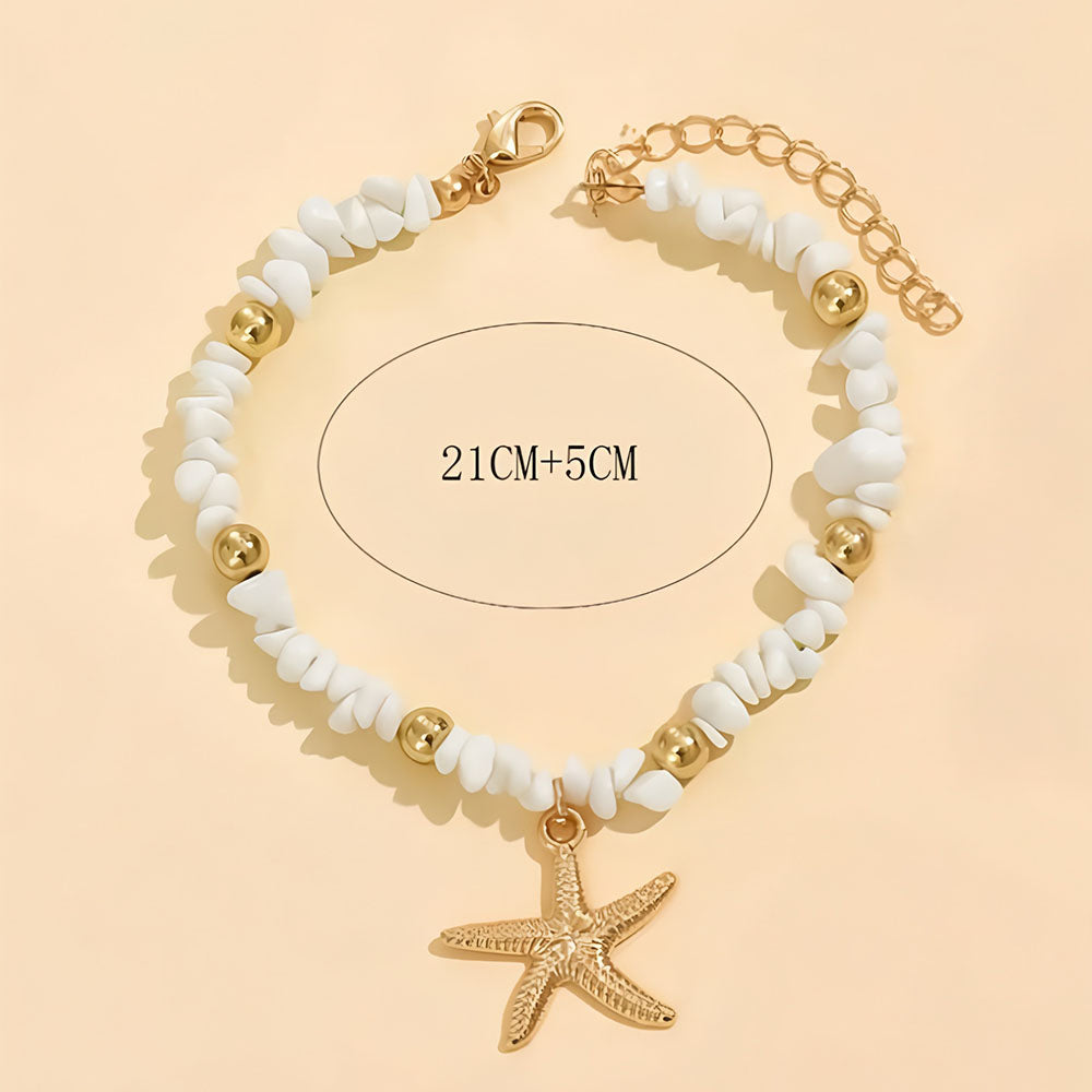 Starshore Whisper Beaded Anklet