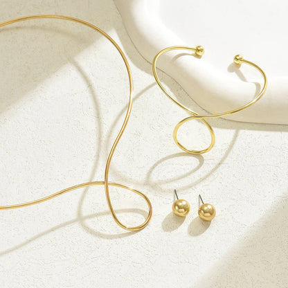 3pc Modern Loop Jewelry Set