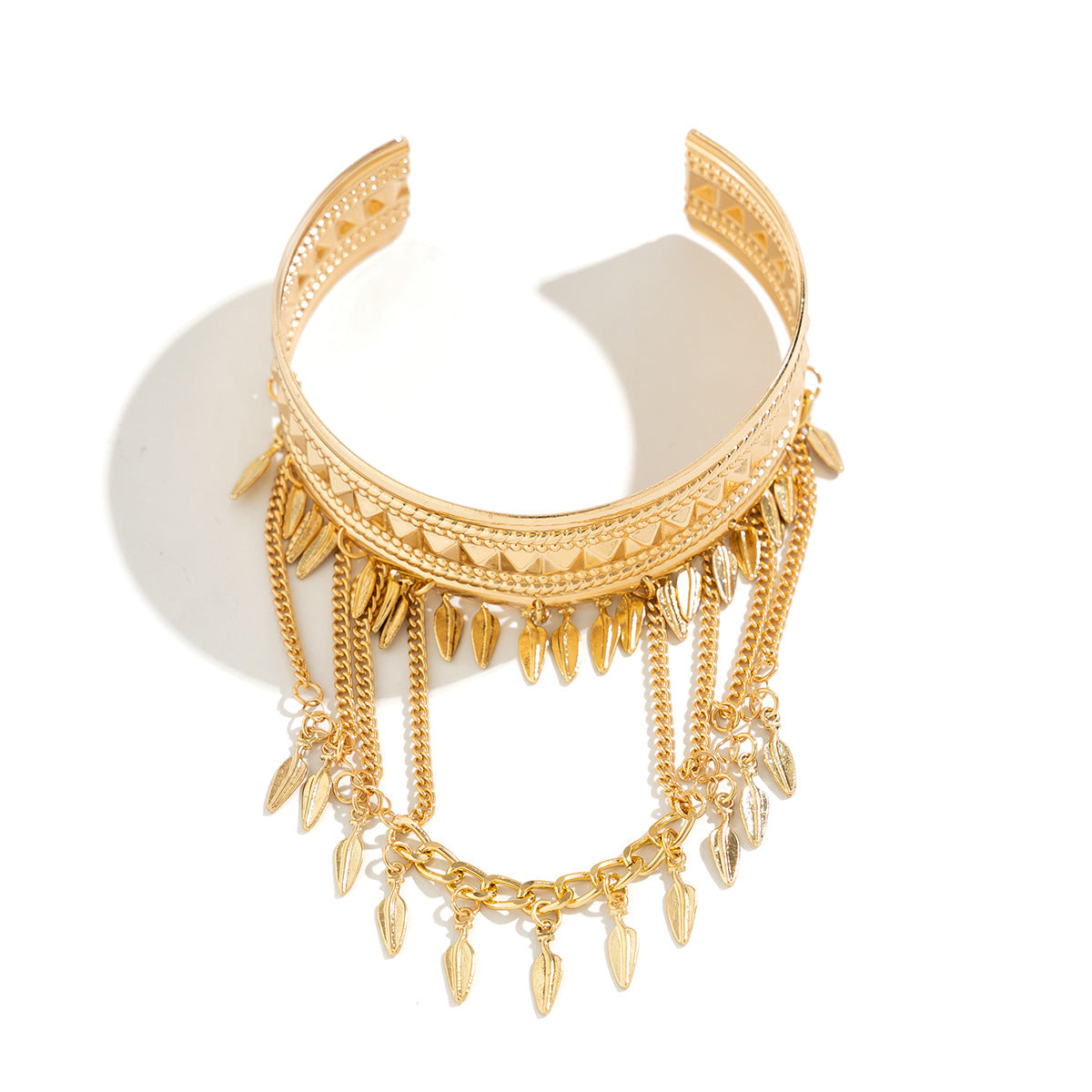 Vintage Tassel Leaf Arm Bracelet