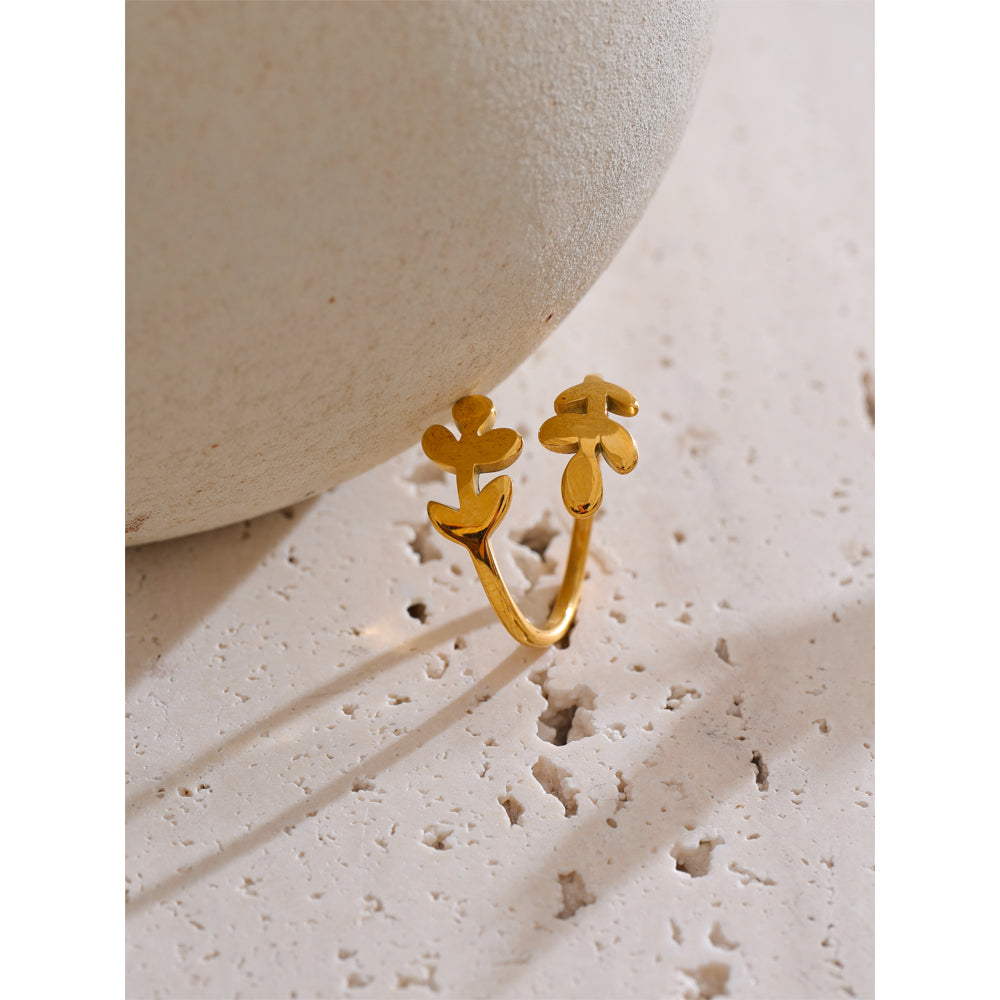 Autumn Leaf Adjustable Ring