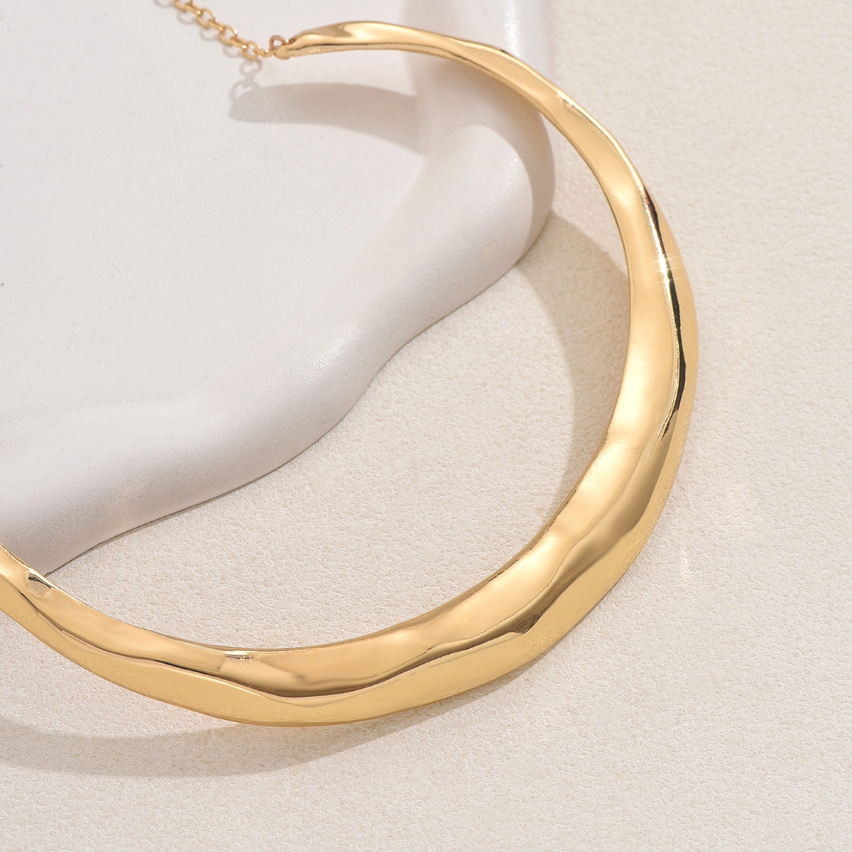 Bold Chunky Gold Collar Necklace