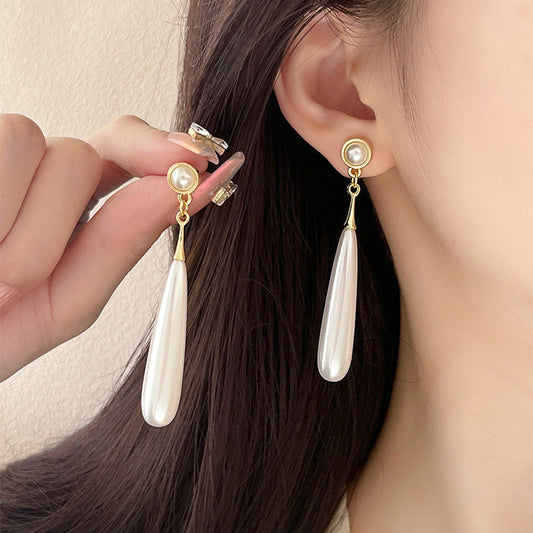 Pearl Teardrop Dangle Earrings