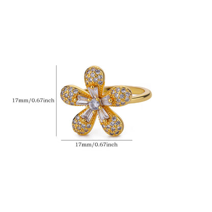 Diamond Bloom Cocktail Ring