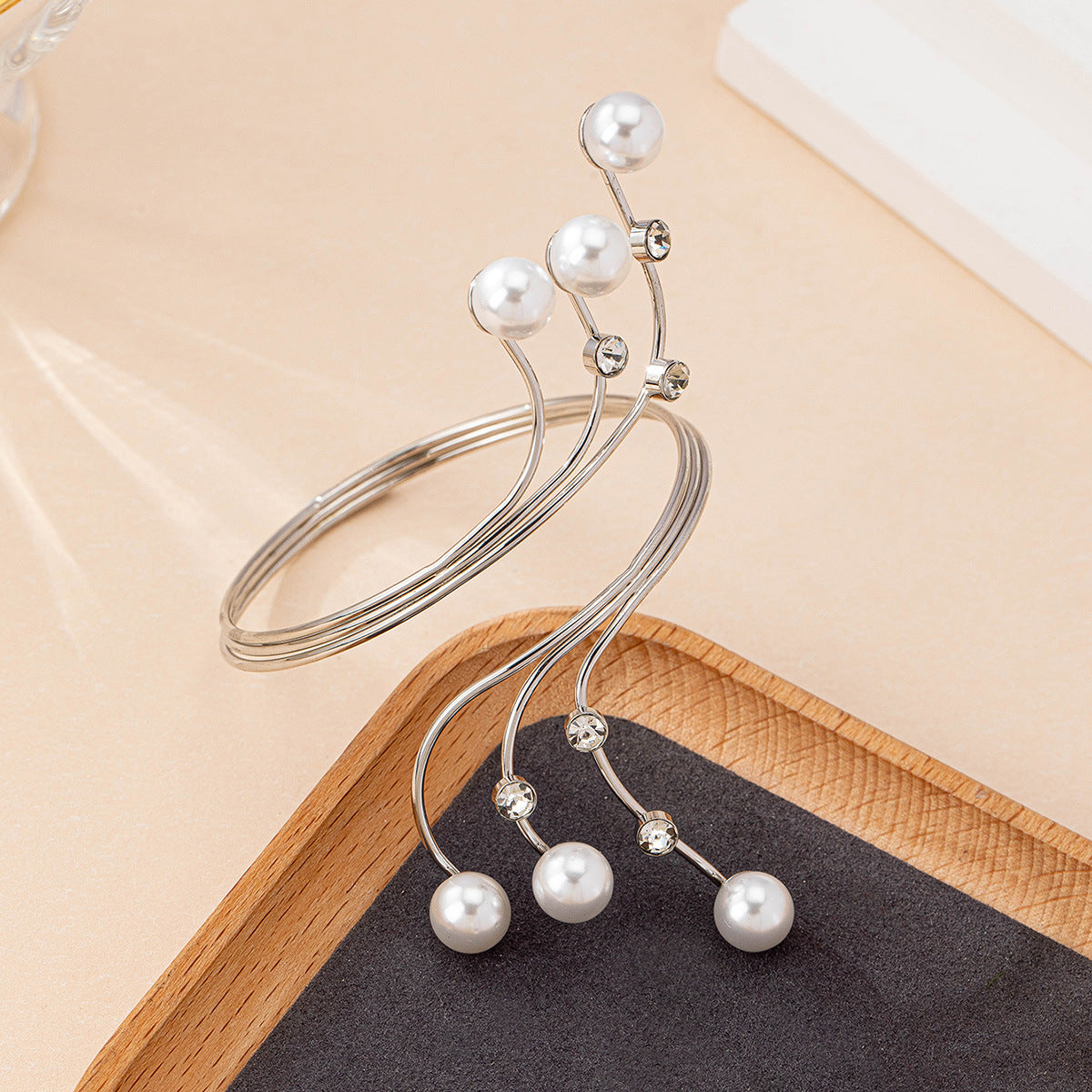 Statement Pearl Cuff Bracelet