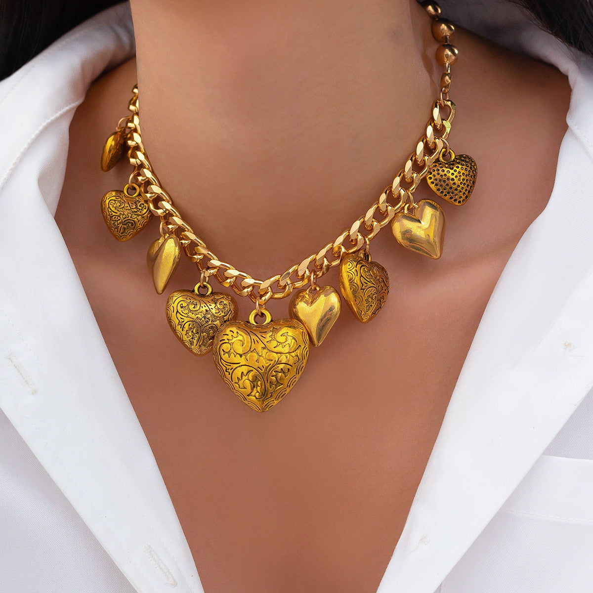 2pc Coin Tassel Necklace Bracelet Set