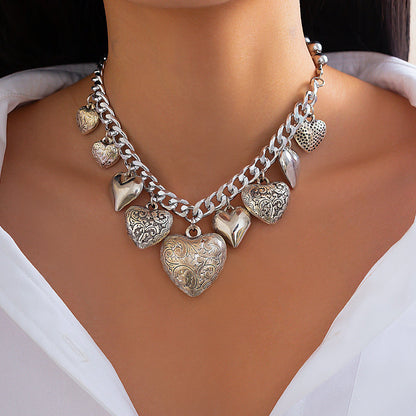 2pc Coin Tassel Necklace Bracelet Set