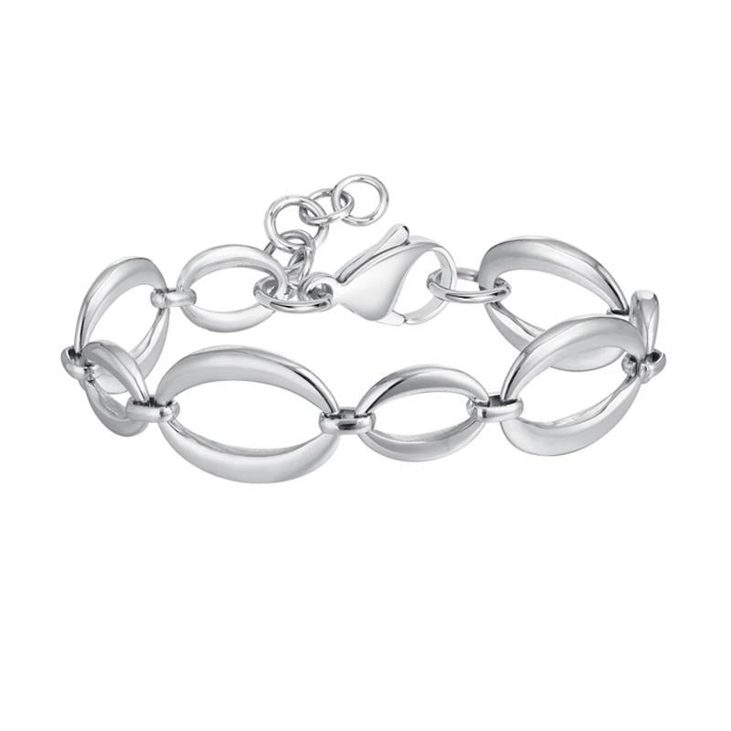 Gold Oval Link Chain Bracelet