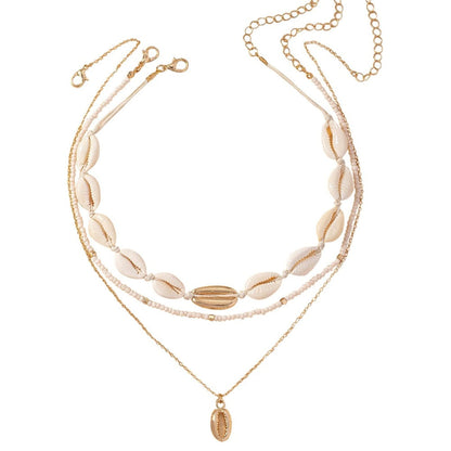 Handmade Shell & Starfish Charm Necklace