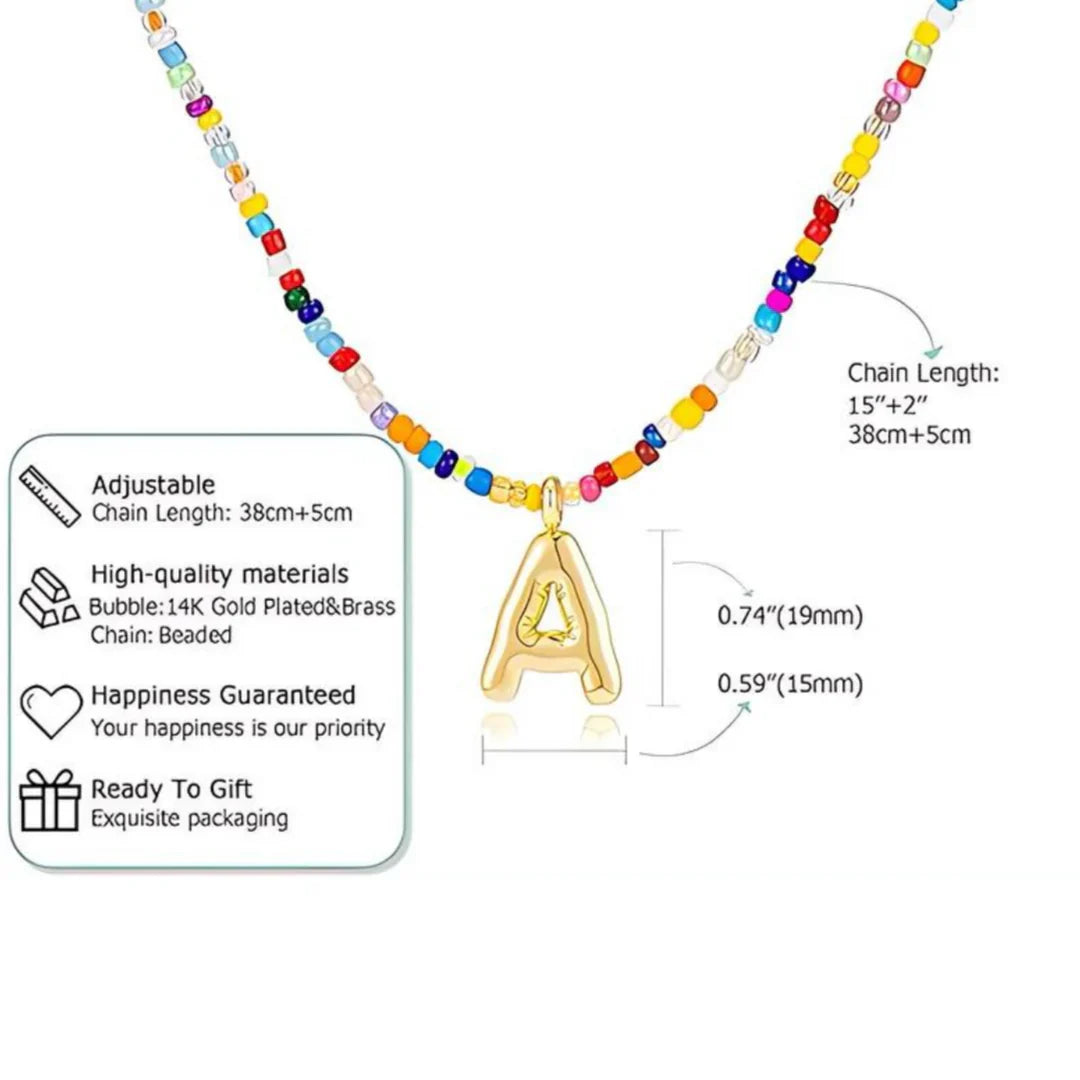 Colorful Letter Necklace