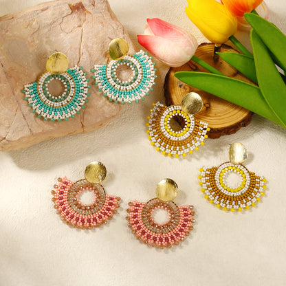 Beaded Statement Earrings